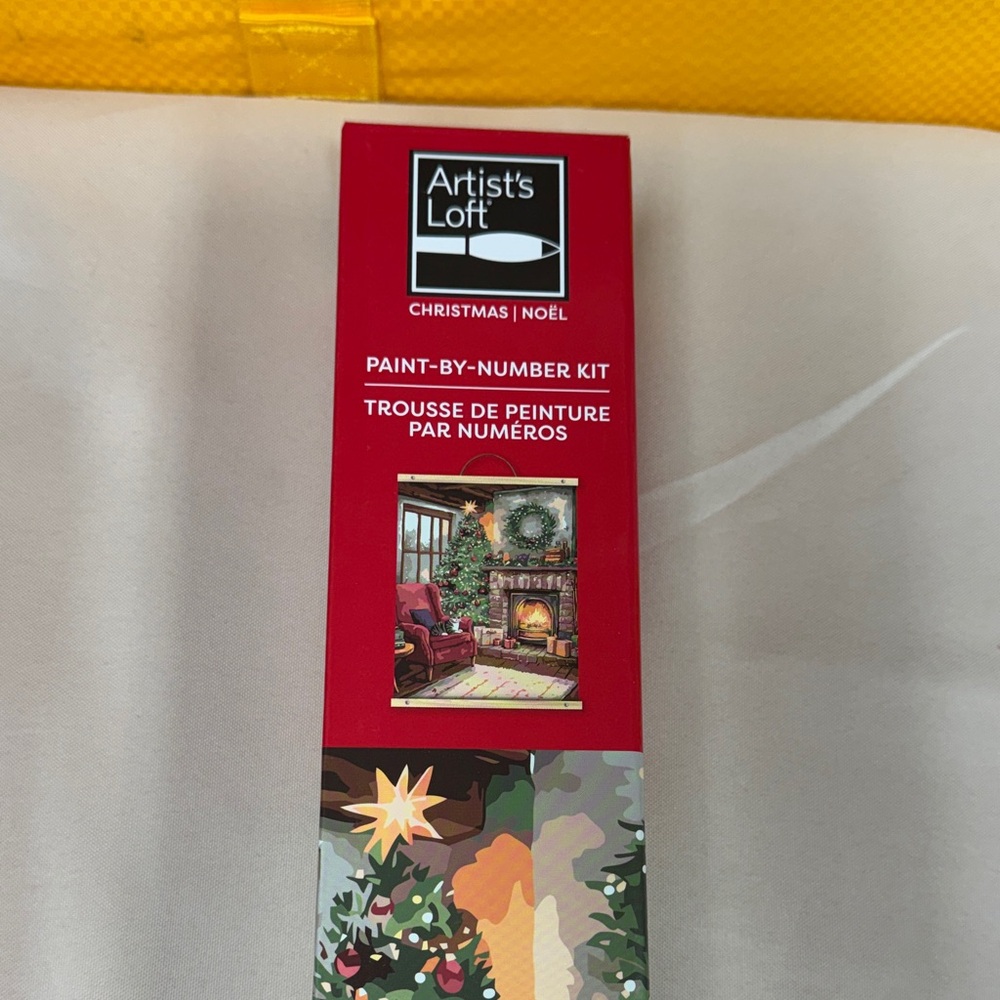 Artist's Loft Christmas Paint-By-Number Kit home fireplace cozy holiday tree new
